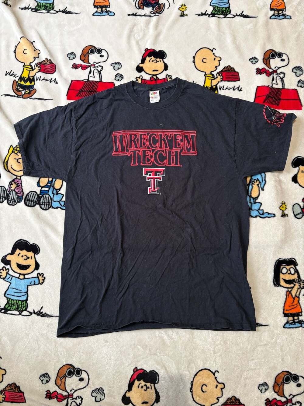 Fruit of the Loom HD Cotton Texas Tech Red Raiders Wreck 'Em Tech 18th Edition G